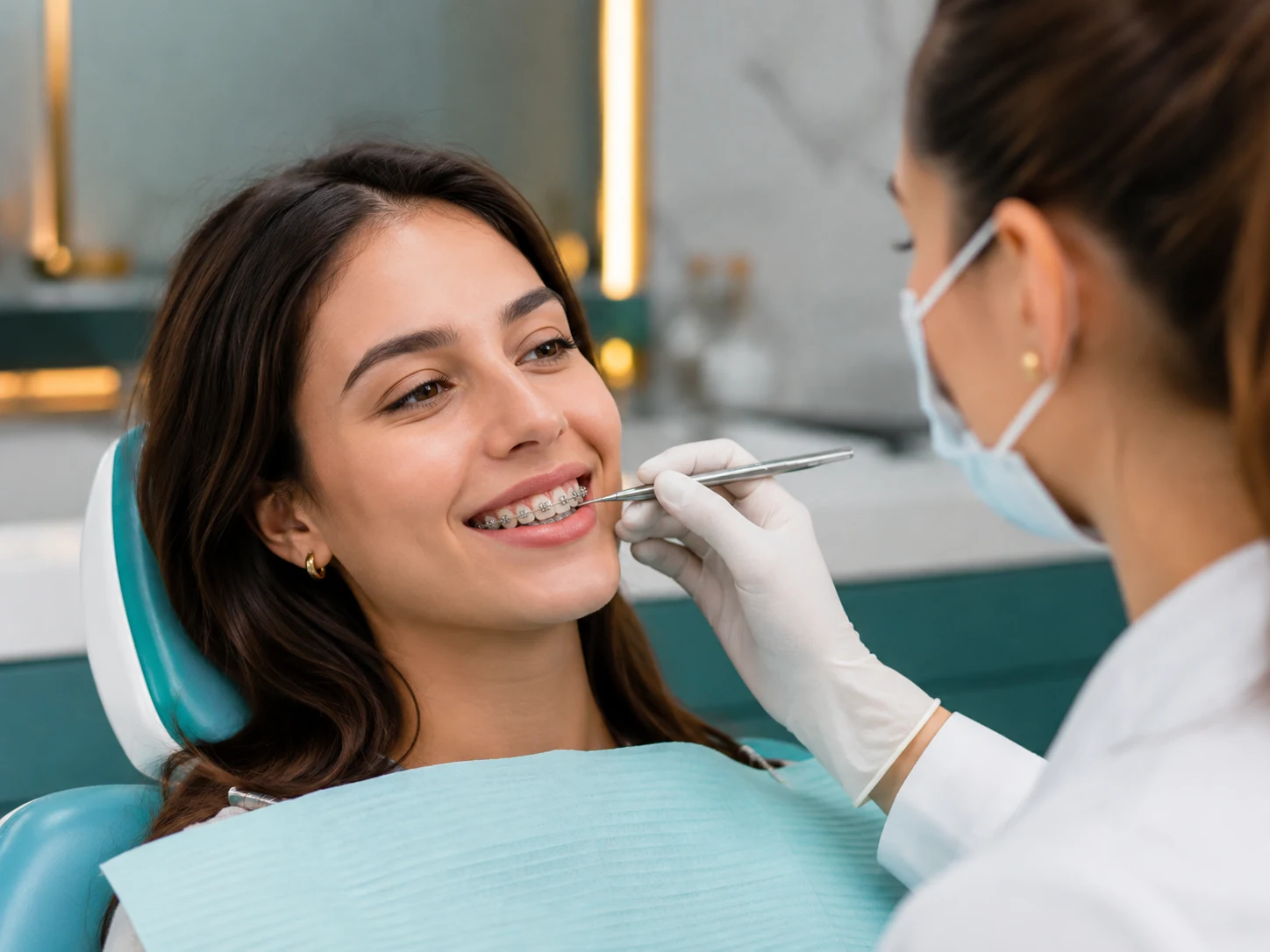 تقويم معدني في عيادة ديباميد لطب الأسنان بدبي