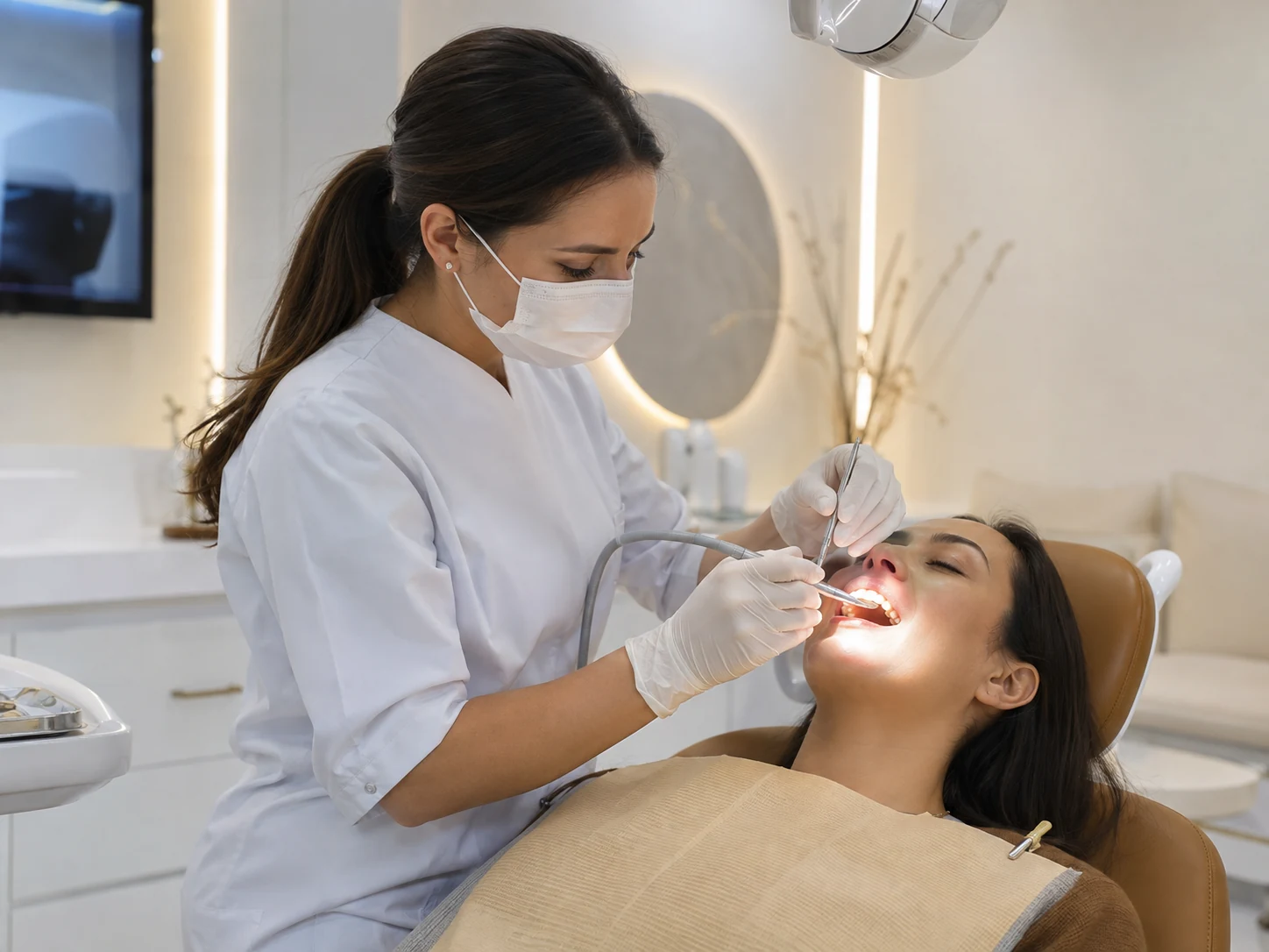 حشوة كومبوزيت لثلاثة أسطح أو أكثر في عيادة ديباميد لطب الأسنان بدبي